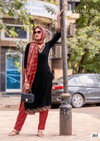 Rajrani By Wooglee Viscose Threadwork Kurti With Pant Dupatta Best Wholesale Shop In Surat